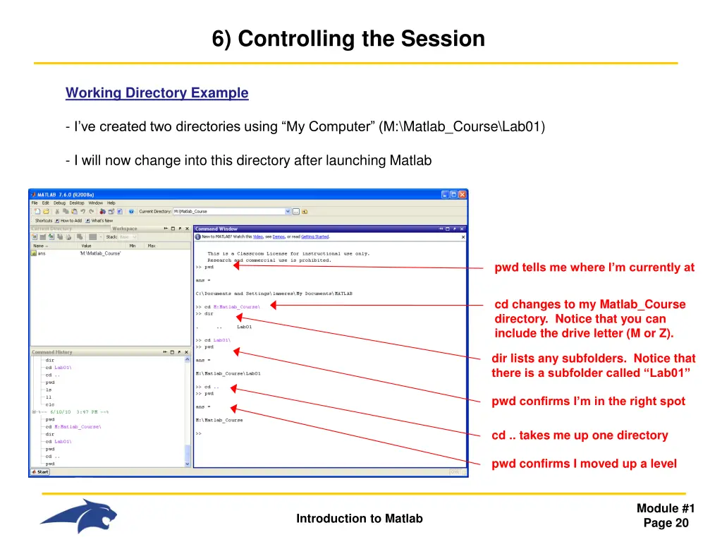 6 controlling the session 3