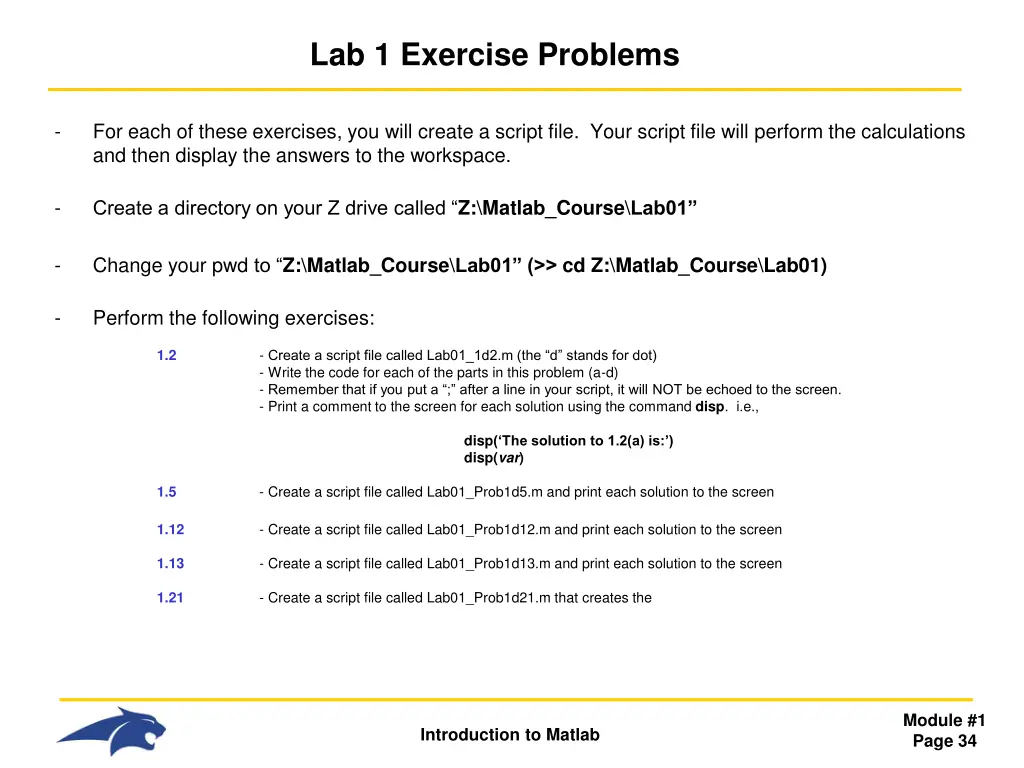 lab 1 exercise problems
