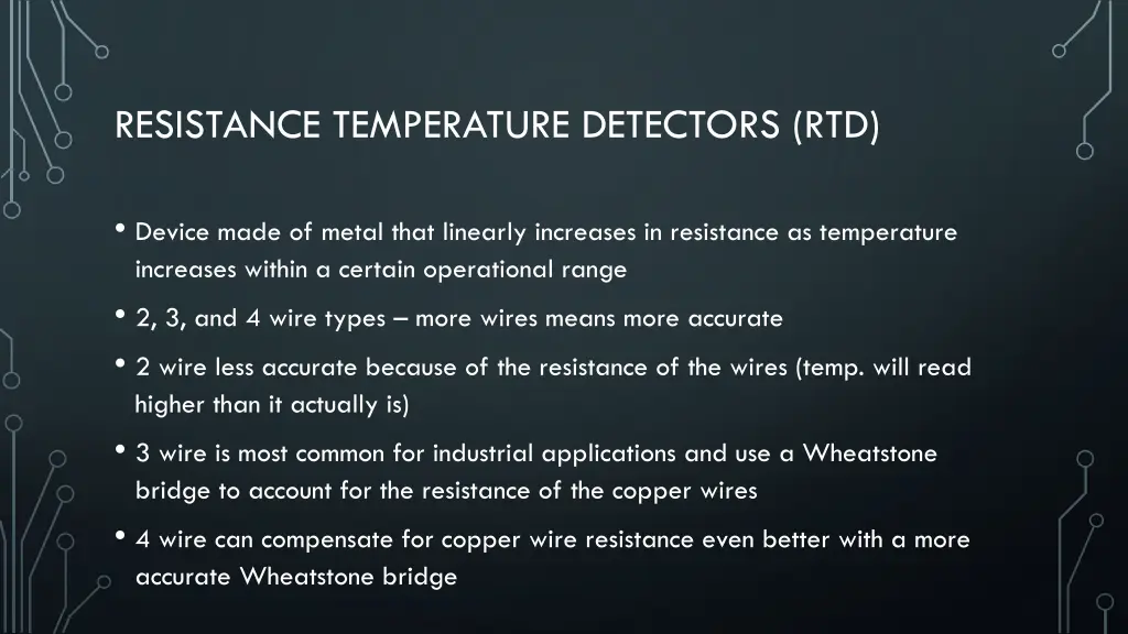 resistance temperature detectors rtd