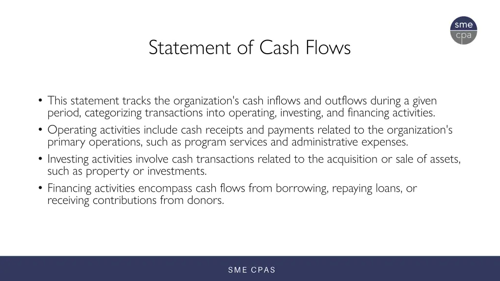 statement of cash flows