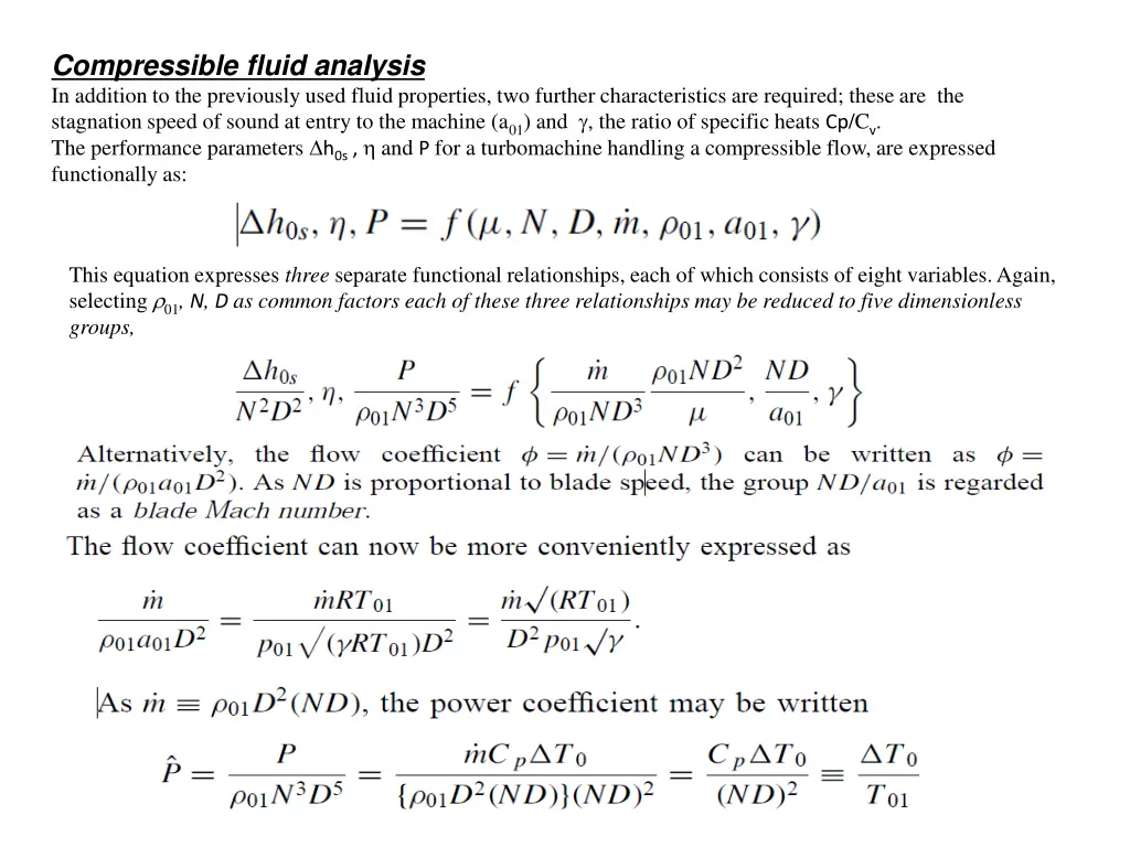 compressible fluid analysis in addition