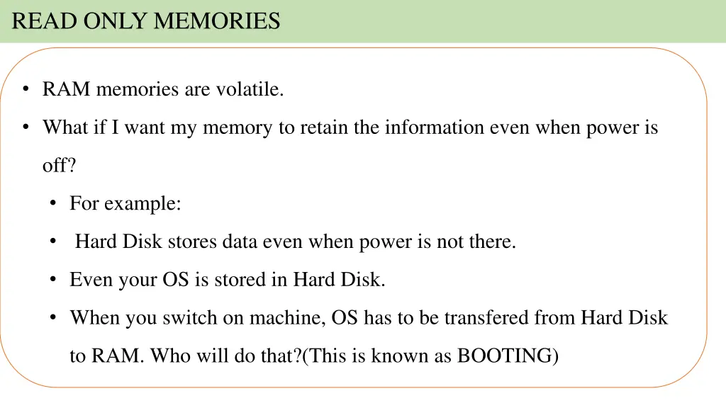 read only memories 1