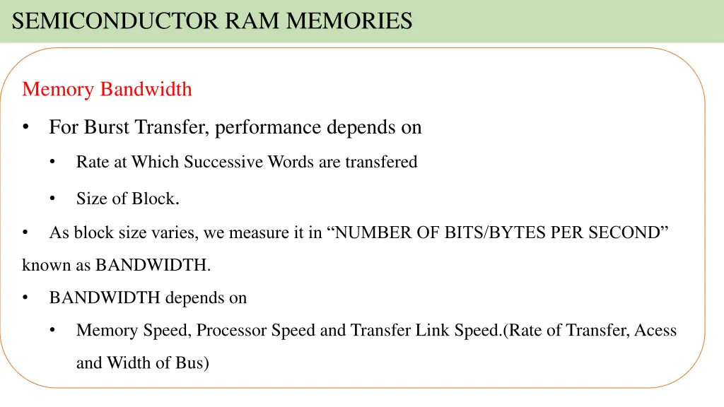 semiconductor ram memories 26