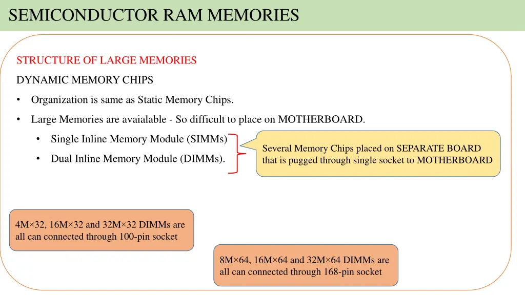 semiconductor ram memories 29