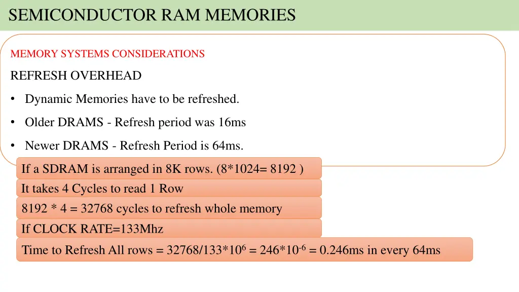 semiconductor ram memories 32