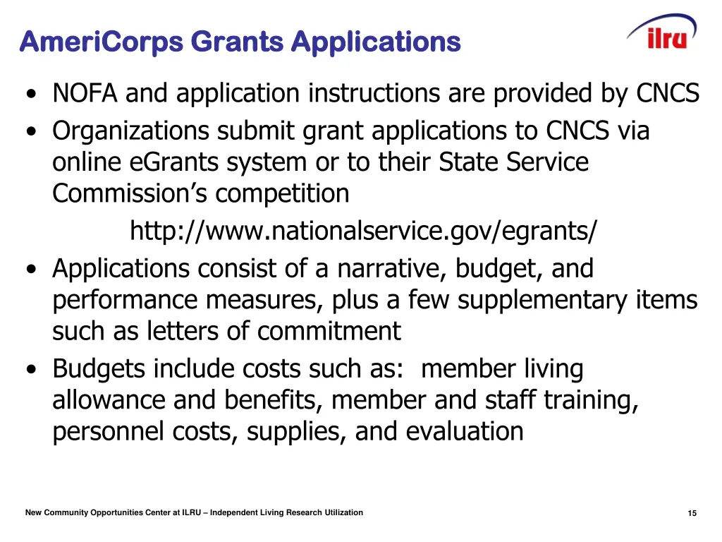 americorps grants applications americorps grants