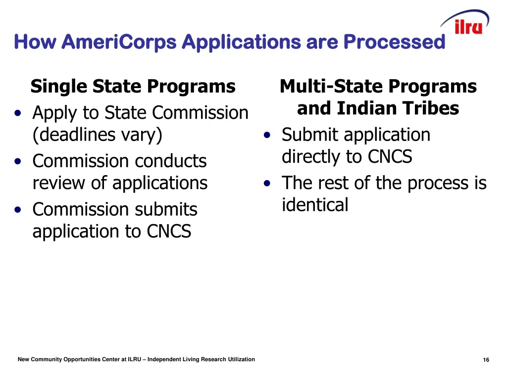how americorps applications are processed