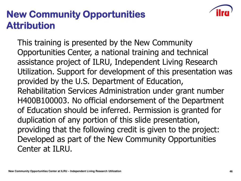 new community opportunities new community