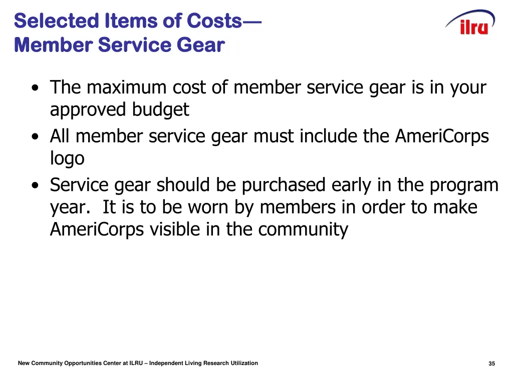 selected items of selected items of costs member