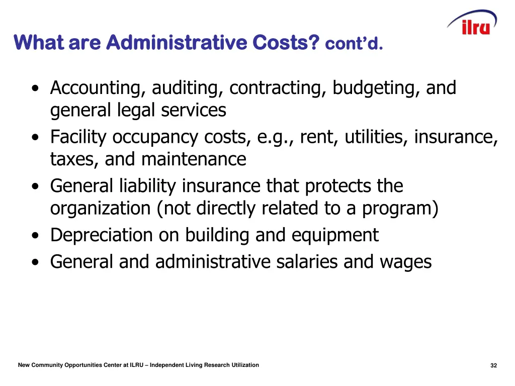 what are administrative costs what