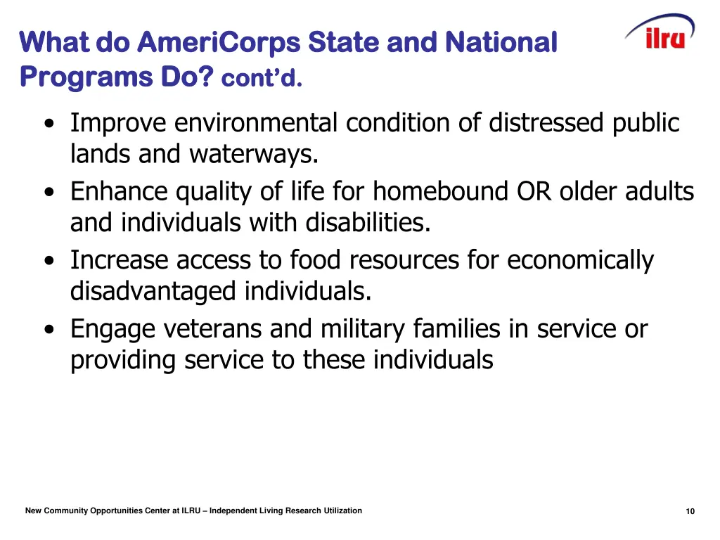what do americorps state and national what 1