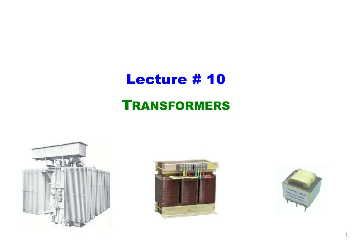 lecture 10 t ransformers