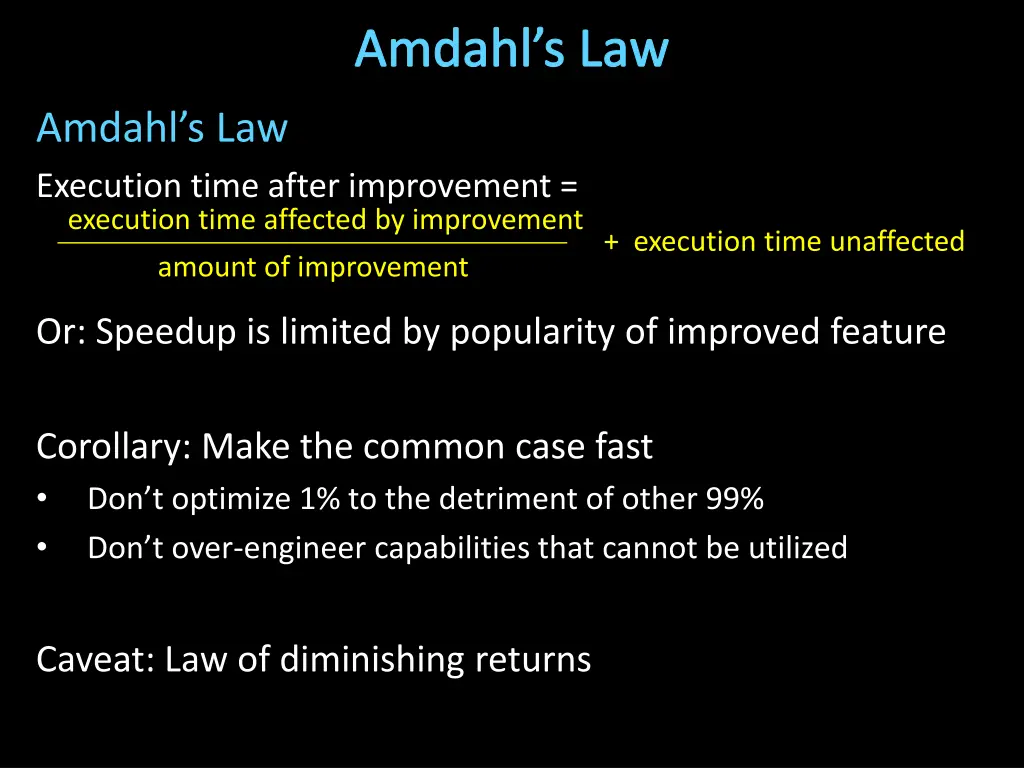 amdahl s law
