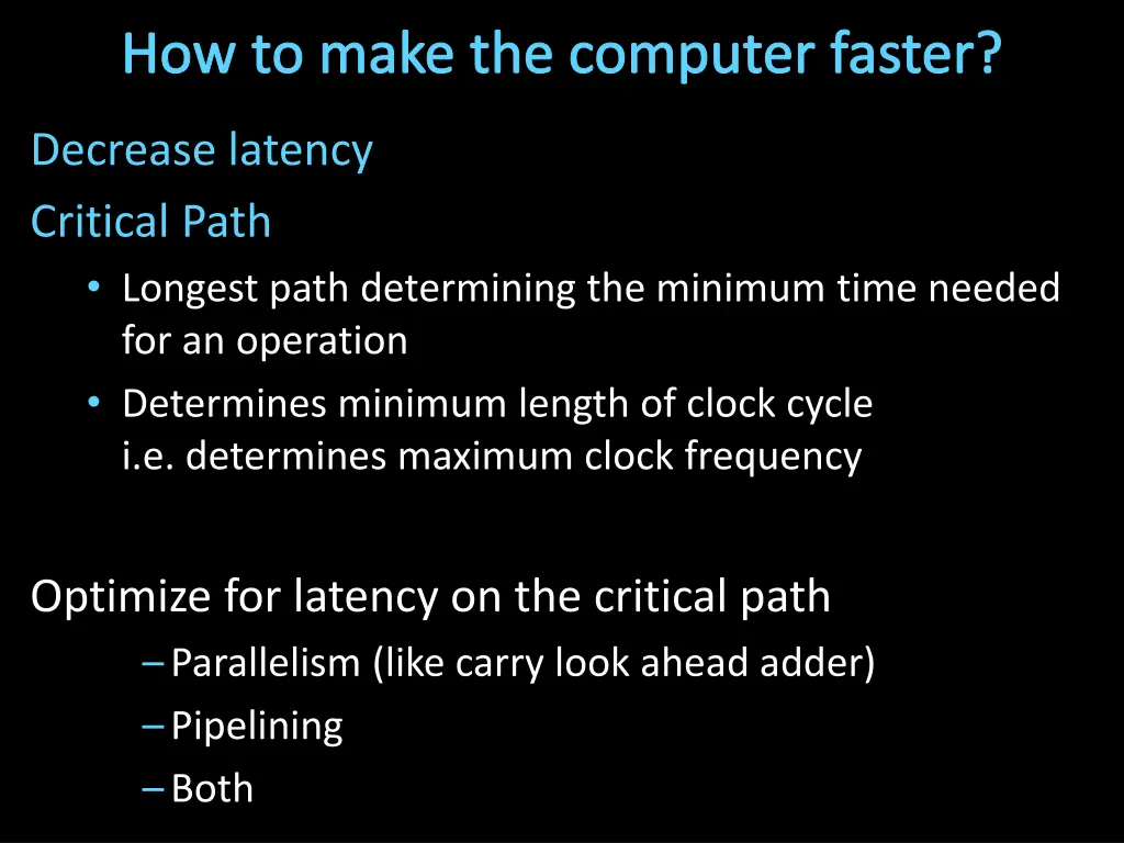 how to make the computer faster
