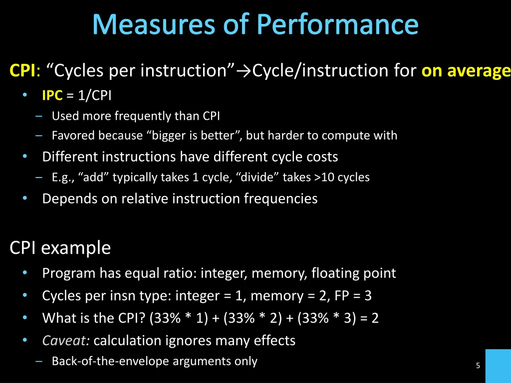 measures of performance 1