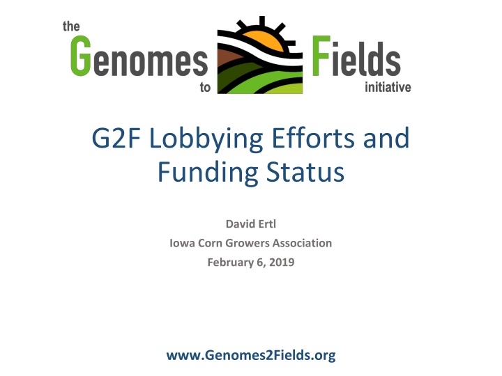 g2f lobbying efforts and funding status