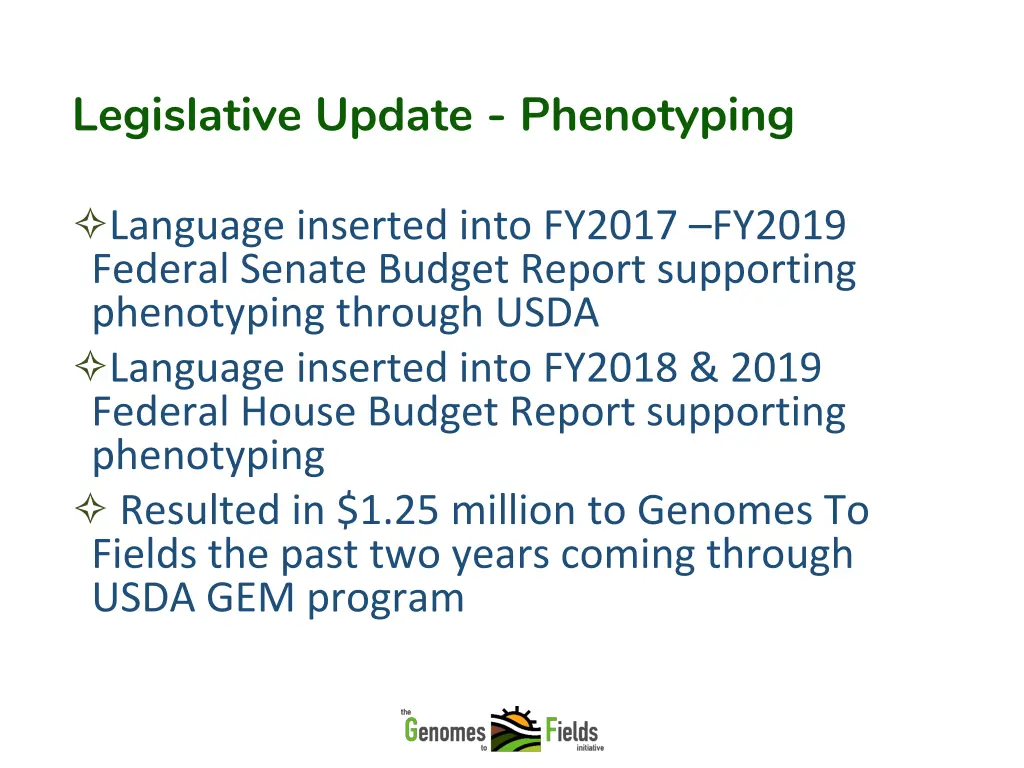 legislative update phenotyping 1
