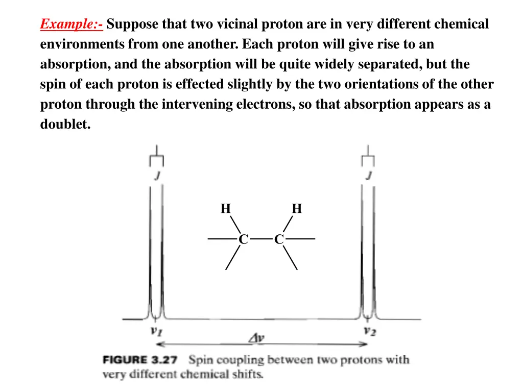 example suppose that two vicinal proton
