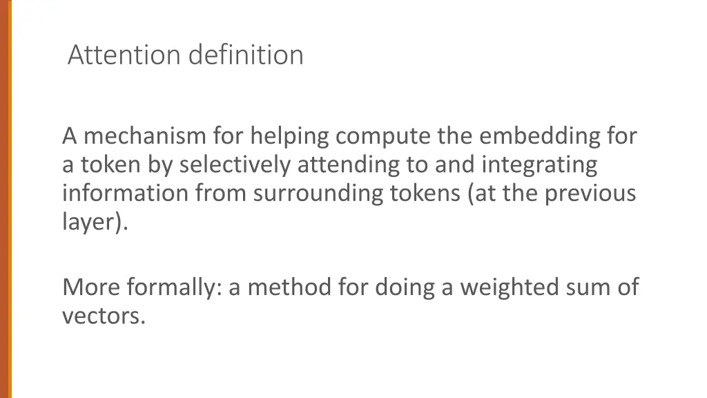 attention definition