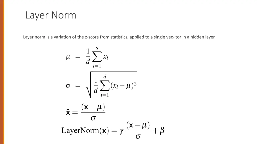 layer norm
