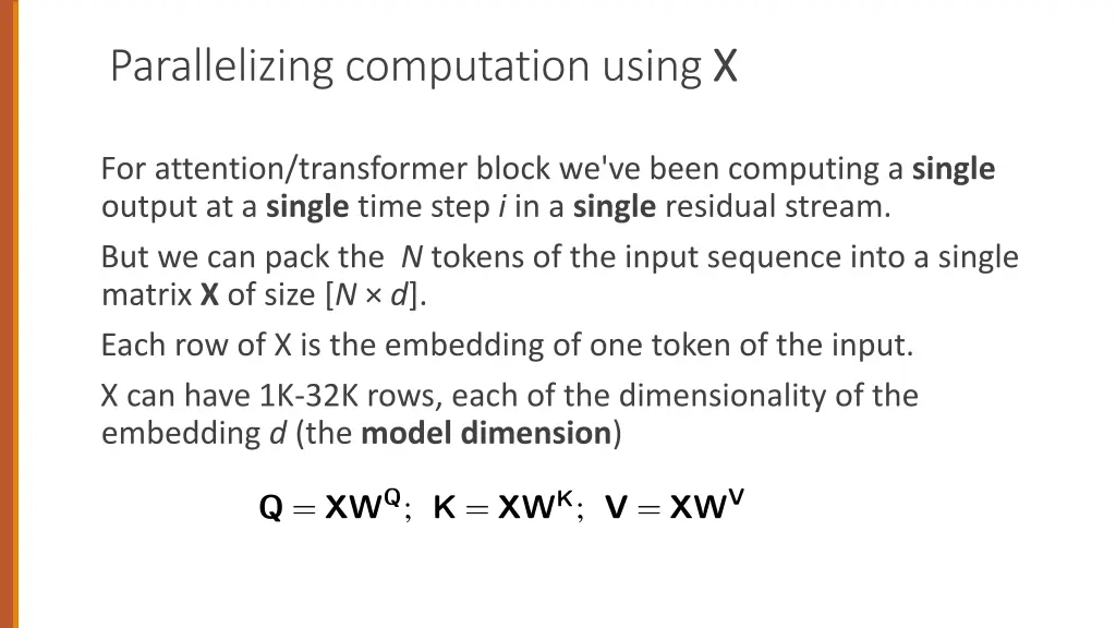 parallelizing computation using x x