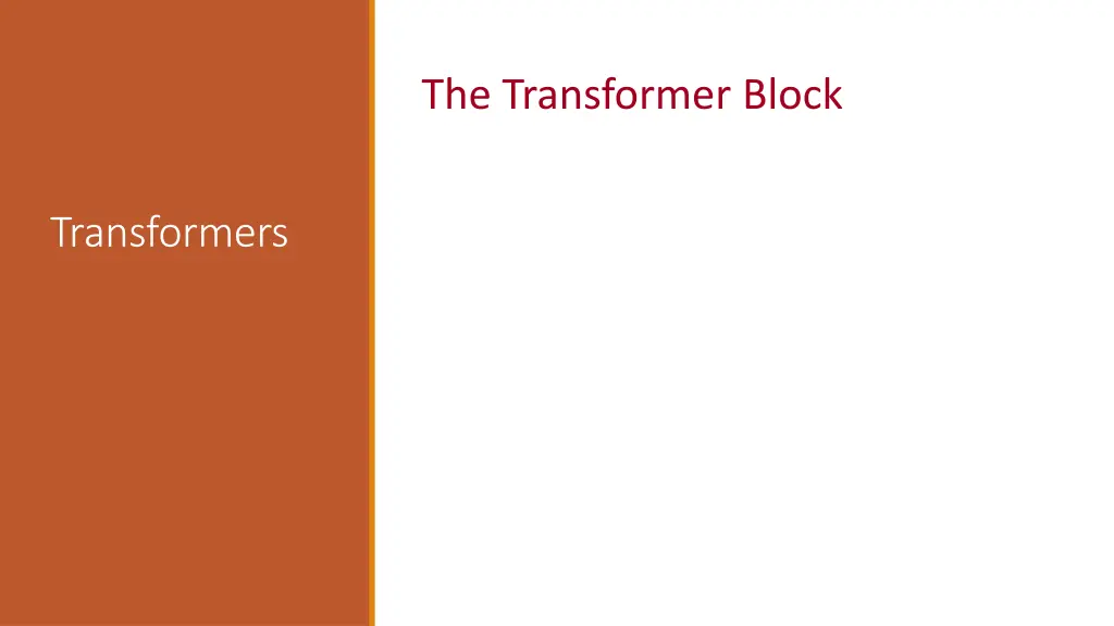 the transformer block 1