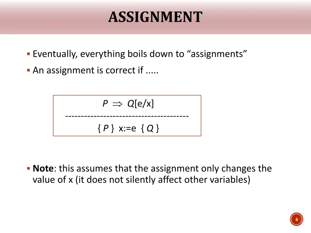 assignment