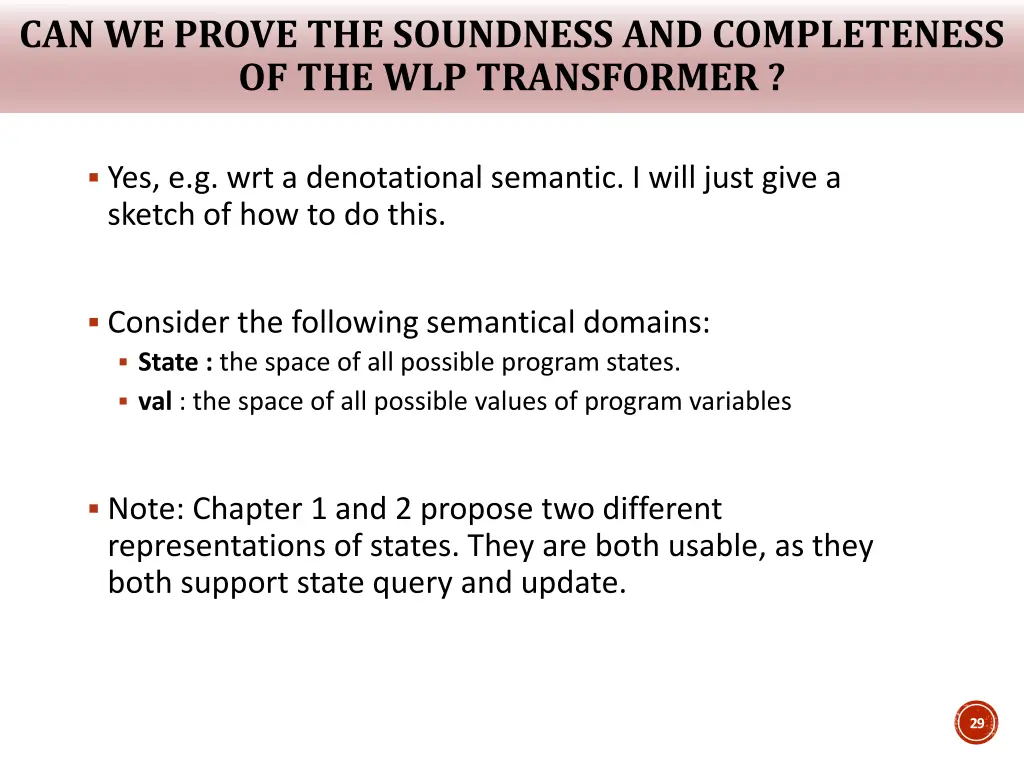 can we prove the soundness and completeness