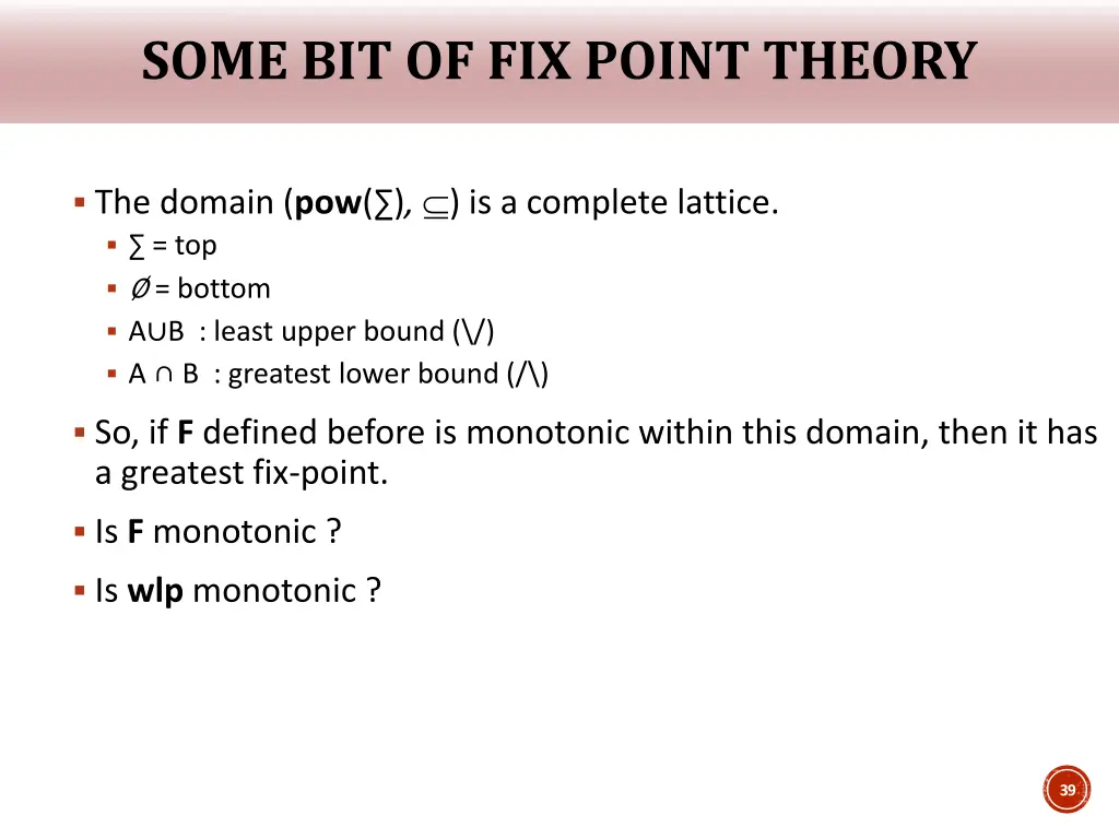 some bit of fix point theory 1