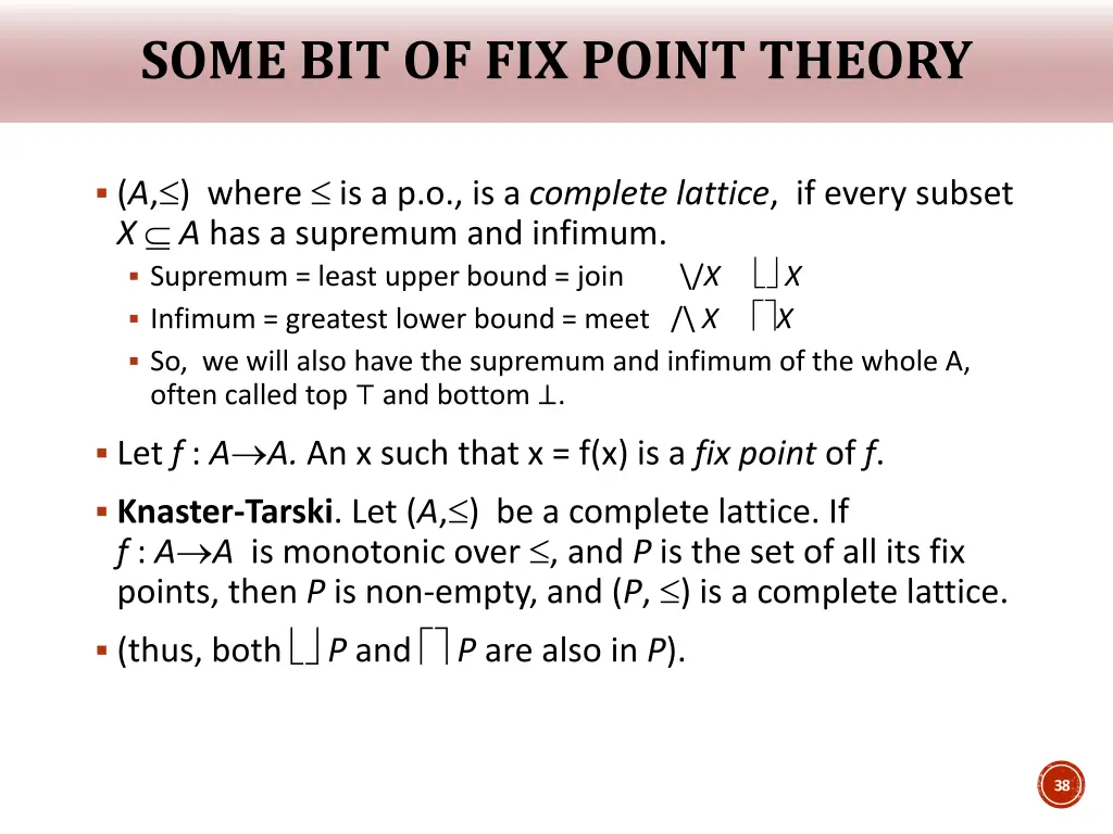some bit of fix point theory