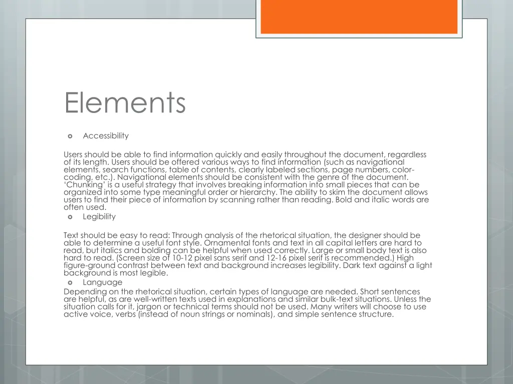 elements