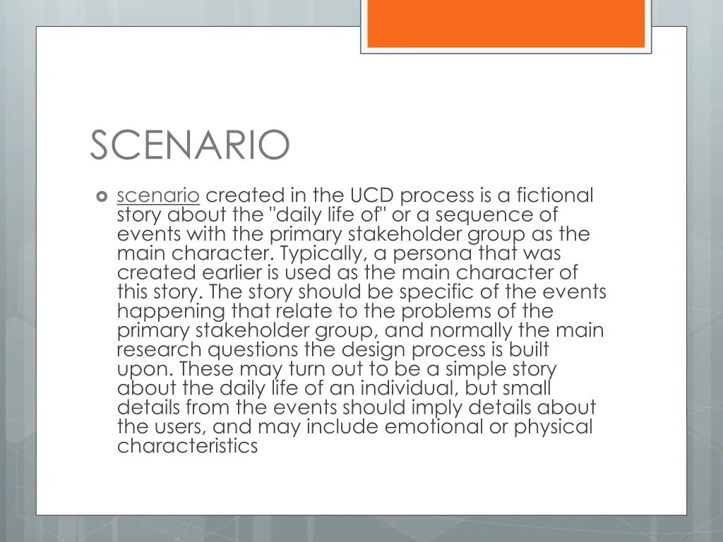 scenario