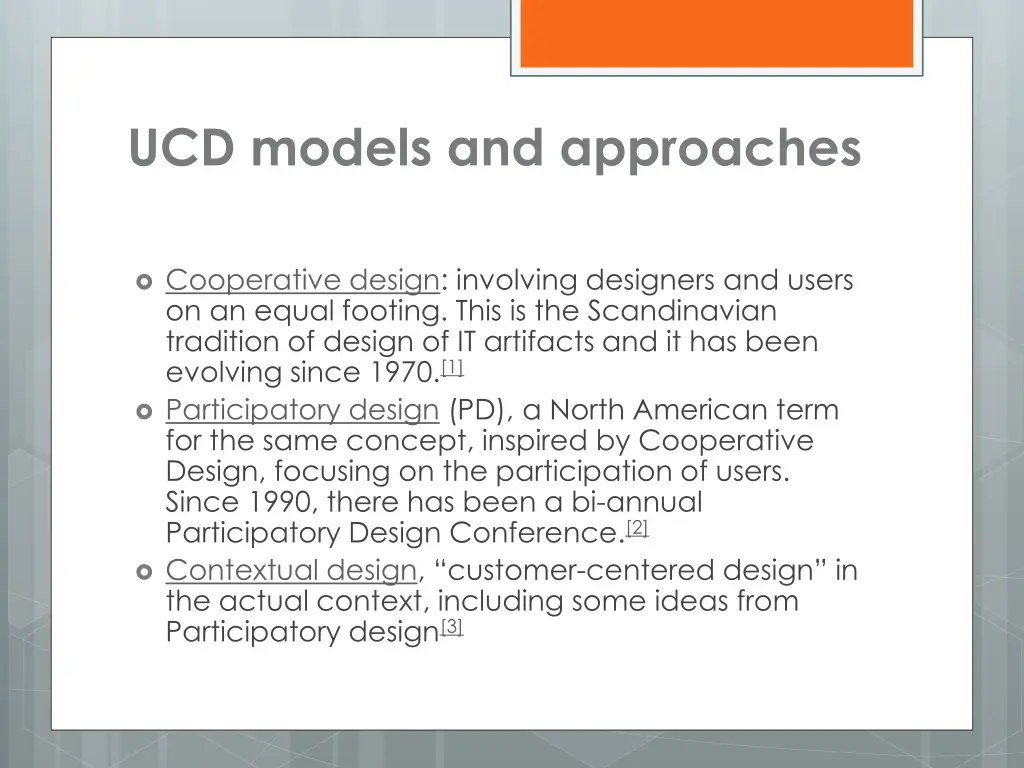 ucd models and approaches