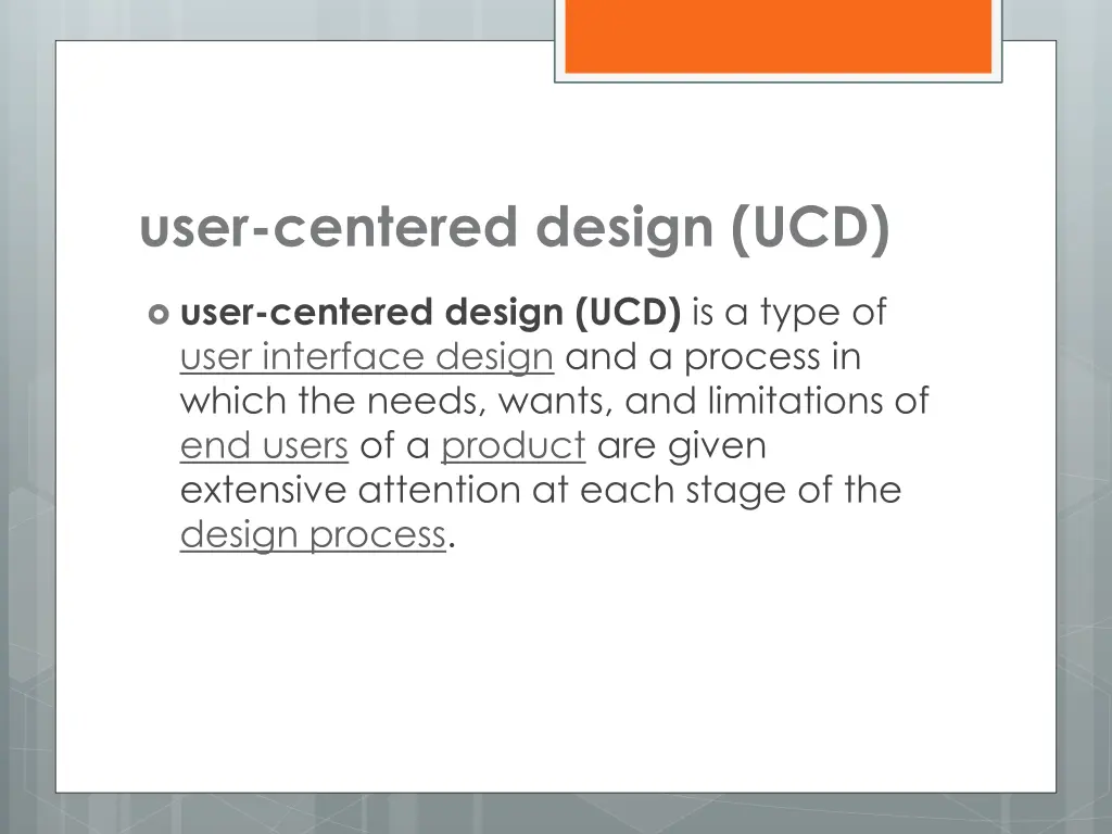 user centered design ucd