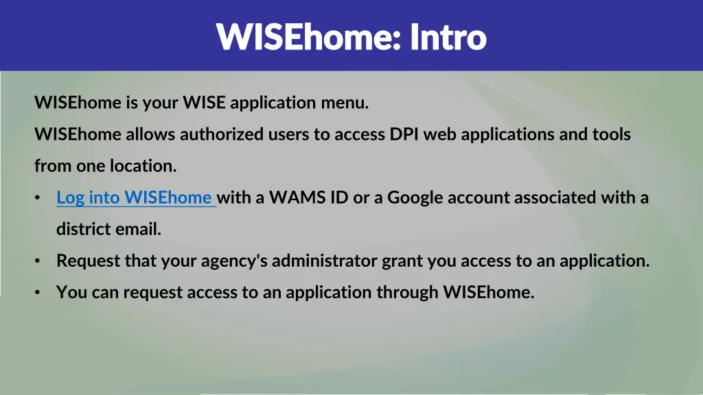 wisehome intro wisehome intro