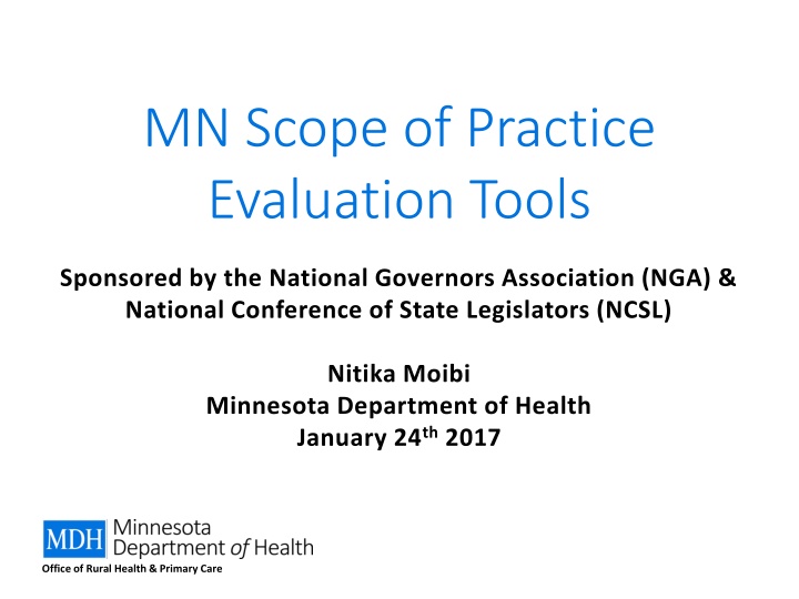 mn scope of practice evaluation tools