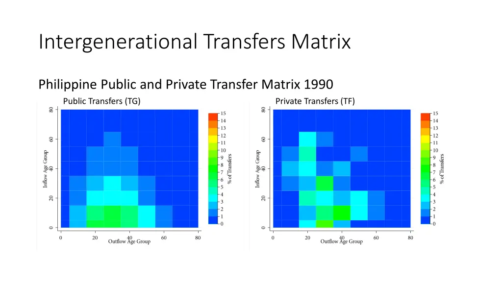 intergenerational transfers matrix