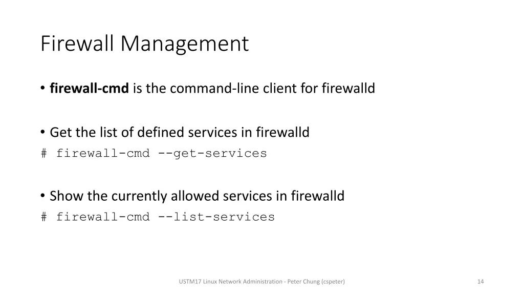 firewall management 1