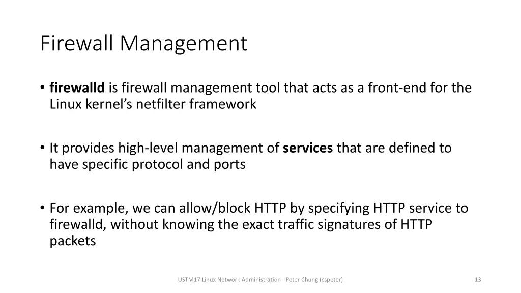 firewall management