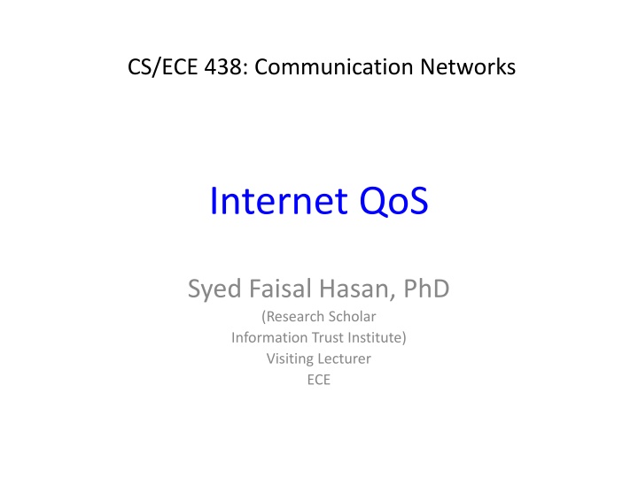 cs ece 438 communication networks