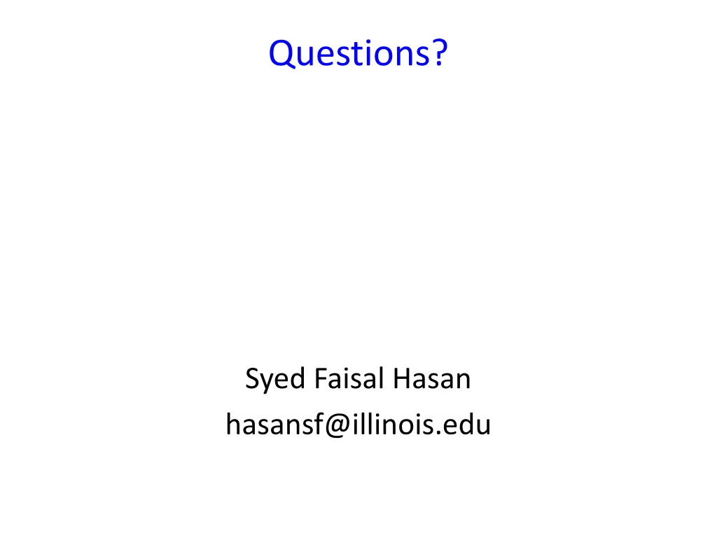 questions