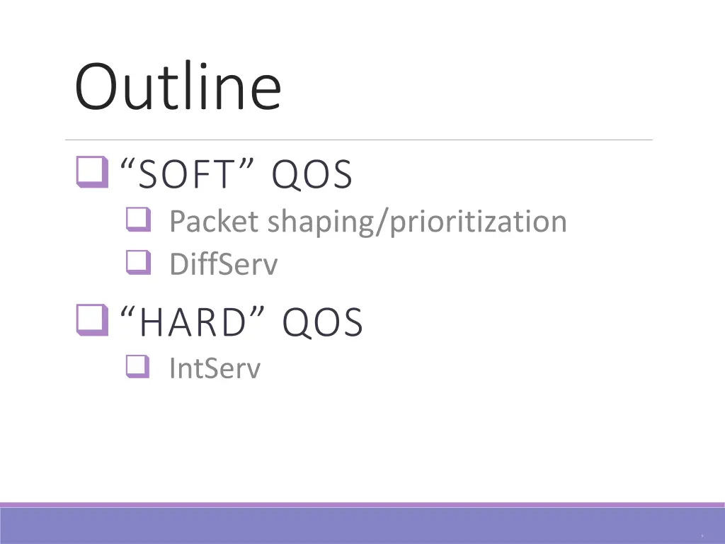 outline soft qos packet shaping prioritization