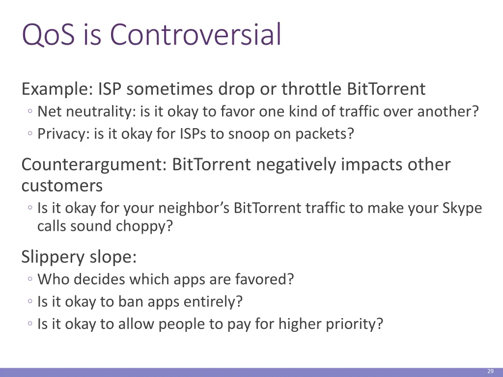 qos is controversial
