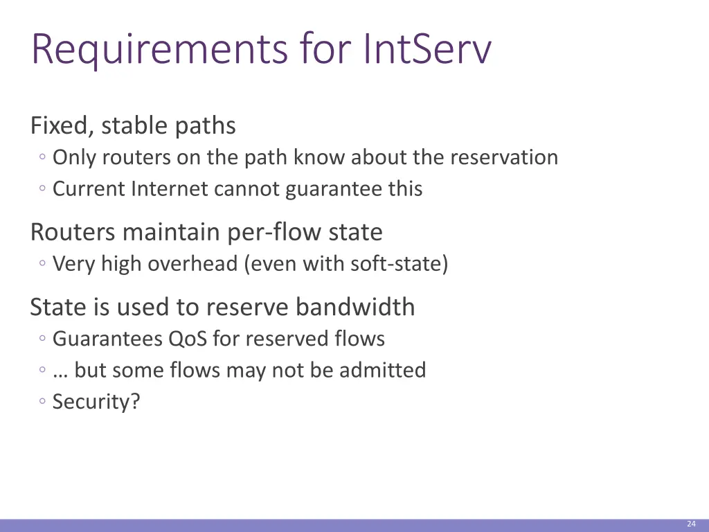 requirements for intserv