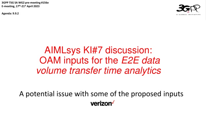 3gpp tsg sa wg2 pre meeting 156e e meeting