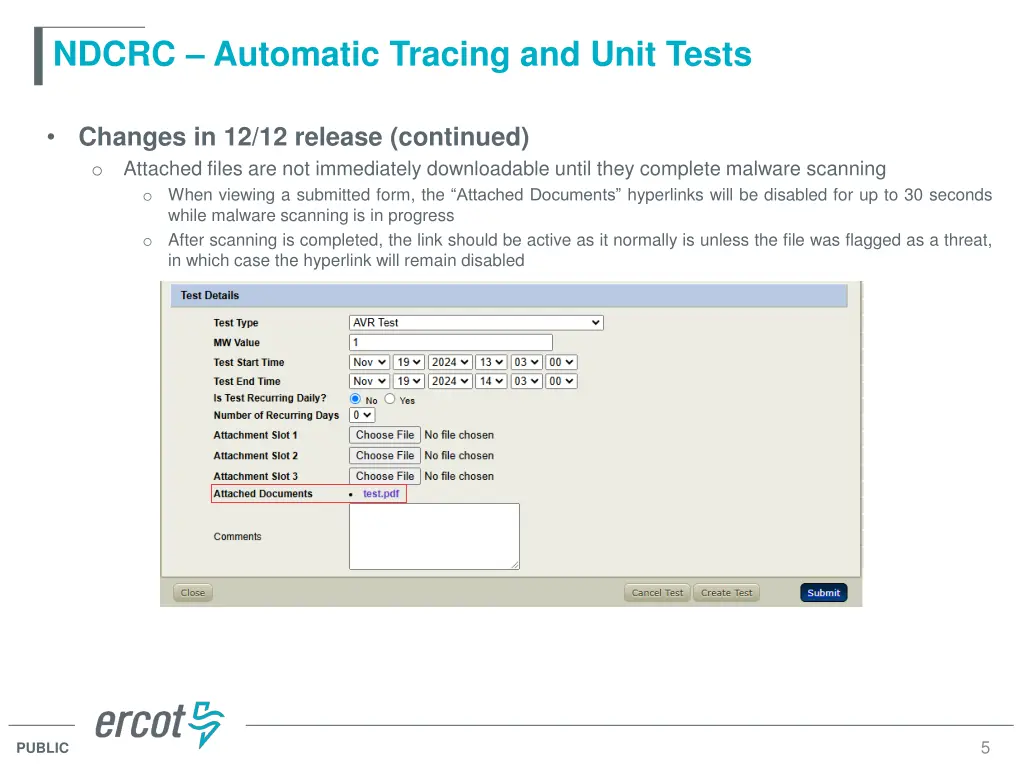 ndcrc automatic tracing and unit tests 4