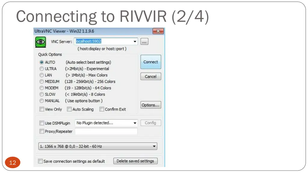 connecting to rivvir 2 4