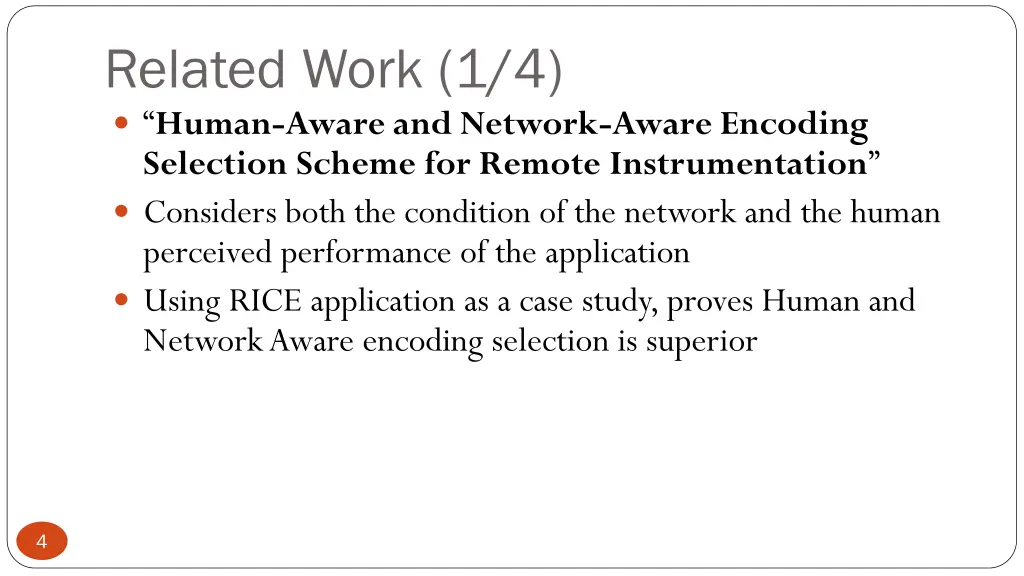 related work 1 4 human aware and network aware