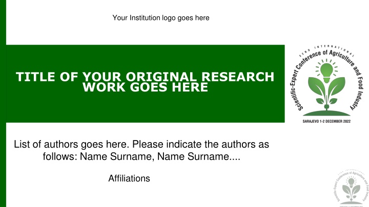 your institution logo goes here