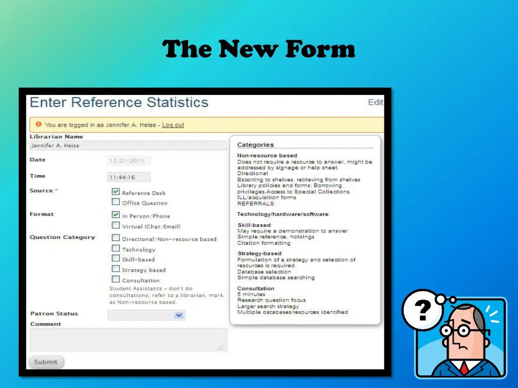 the new form